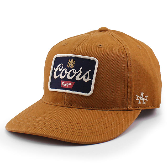アメリカンニードル キャップ クアーズ HEPCAT STRAPBACK CAP LIGHT BROWN