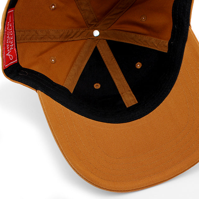 アメリカンニードル キャップ ファーマーズ ハイブリッド ホッグス HEPCAT STRAPBACK CAP LIGHT BROWN