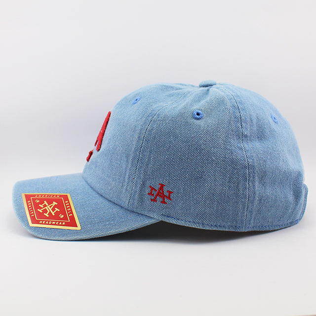 アメリカンニードル キャップ ロサンゼルス エンゼルス BALLPARK STRAPBACK CAP LIGHT DENIM