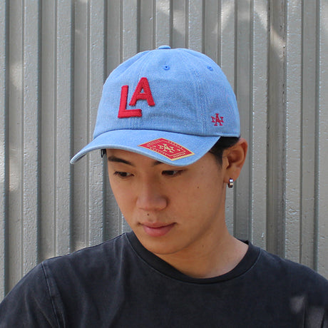 アメリカンニードル キャップ ロサンゼルス エンゼルス BALLPARK STRAPBACK CAP LIGHT DENIM