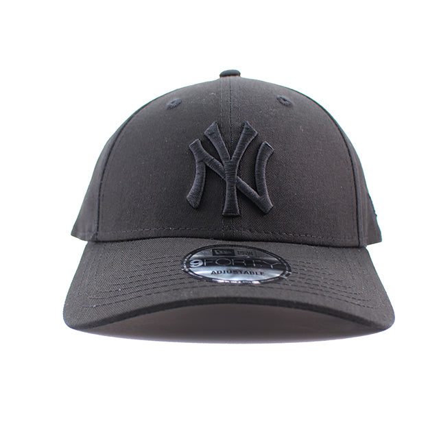 ニューエラ キャップ 9FORTY ニューヨーク ヤンキース MLB STRAPBACK CAP BLACK ON BLACK