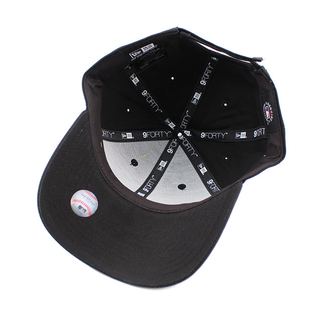 ニューエラ キャップ 9FORTY ニューヨーク ヤンキース MLB STRAPBACK CAP BLACK ON BLACK