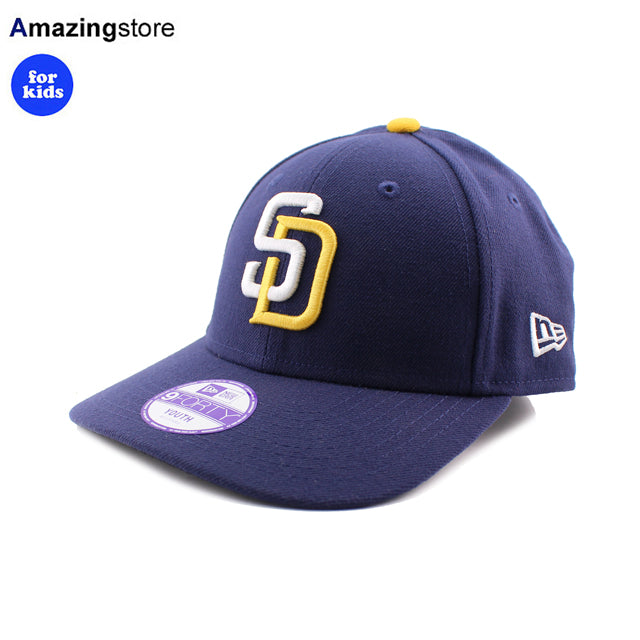 子供用 ニューエラ キャップ 9FORTY サンディエゴ パドレス YOUTH MLB 2007-2016 THE LEAGUE ADJUSTABLE CAP NAVY