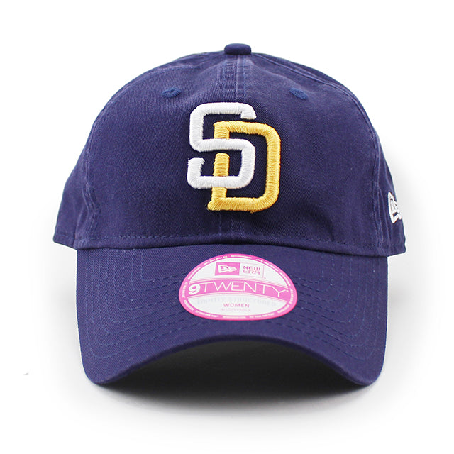 女性用 ニューエラ キャップ 9TWENTY ストラップバック サンディエゴ パドレス MLB CORE CLASSIC STRAPBACK CAP NAVY