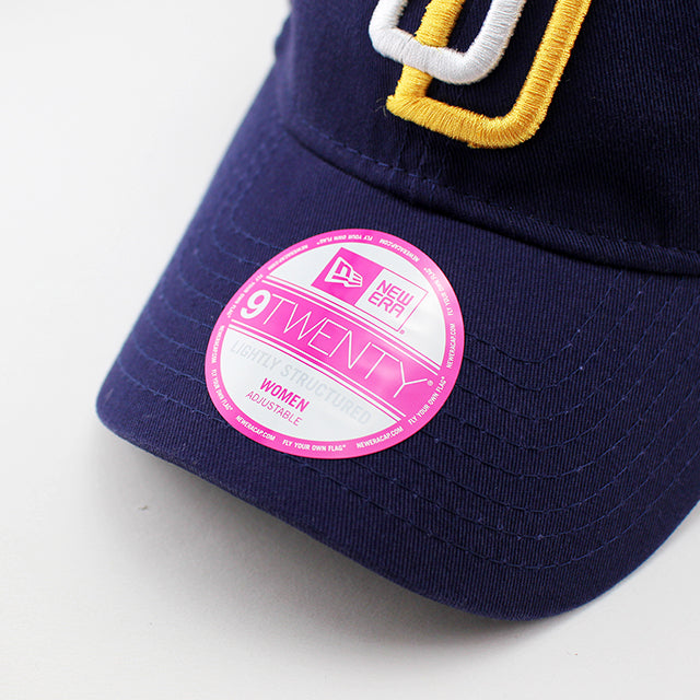 女性用 ニューエラ キャップ 9TWENTY ストラップバック サンディエゴ パドレス MLB CORE CLASSIC STRAPBACK CAP NAVY