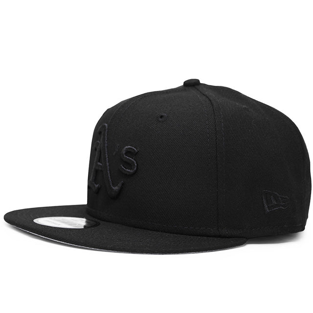 ニューエラ キャップ 9FIFTY オークランド アスレチックス MLB TEAM BASIC SNAPBACK CAP BLACKOUT