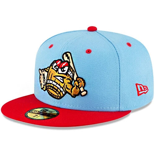 ニューエラ キャップ 59FIFTY ルイビル バッツ MiLB THEME NIGHT FITTED CAP SKY RED