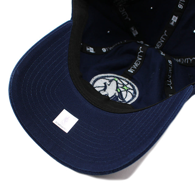 ニューエラ キャップ 9TWENTY ストラップバック ミネソタ ティンバーウルブズ NBA CORE CLASSIC CAP NAVY