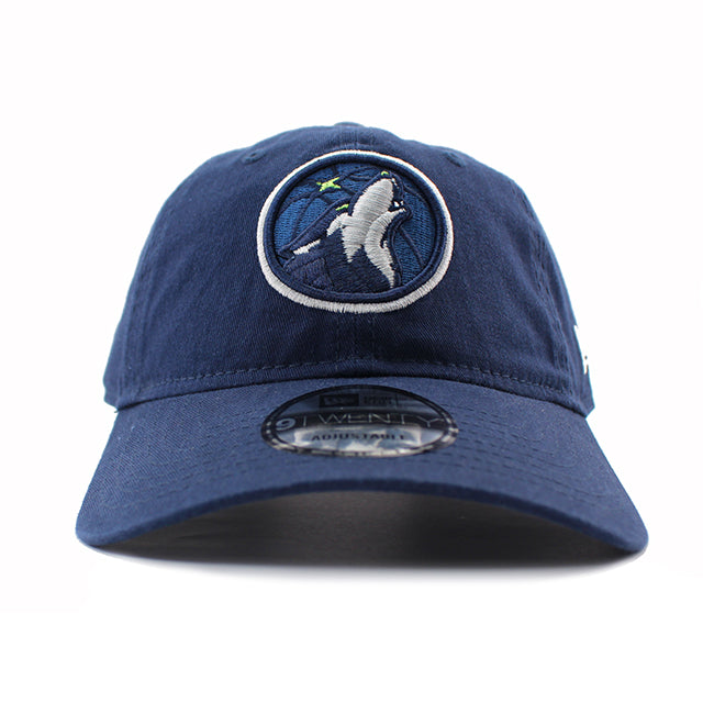 ニューエラ キャップ 9TWENTY ストラップバック ミネソタ ティンバーウルブズ NBA CORE CLASSIC CAP NAVY