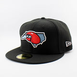 ニューエラ キャップ 59FIFTY ヒッコリー クロウダッズ MiLB ON-FIELD AUTHENTIC ROAD FITTED CAP BLACK