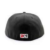 ニューエラ キャップ 59FIFTY ヒッコリー クロウダッズ MiLB ON-FIELD AUTHENTIC ROAD FITTED CAP BLACK