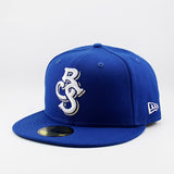 ニューエラ キャップ 59FIFTY ビロクシ シャッカーズ MiLB ON-FIELD AUTHENTIC ROAD FITTED CAP BLUE