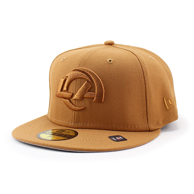 ニューエラ キャップ 59FIFTY ロサンゼルス ラムズ NFL TEAM BASIC FITTED CAP LIGHT BRONZE NEW ERA LOS ANGELES RAMS