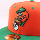 ニューエラ キャップ 59FIFTY ノーフォーク タイズ MiLB THEME NIGHT FITTED CAP ORANGE GREEN
