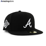 ニューエラ キャップ 59FIFTY アトランタ ブレーブス MLB 1995 WORLD SERIES GAME FITTED CAP BLACK WHITE