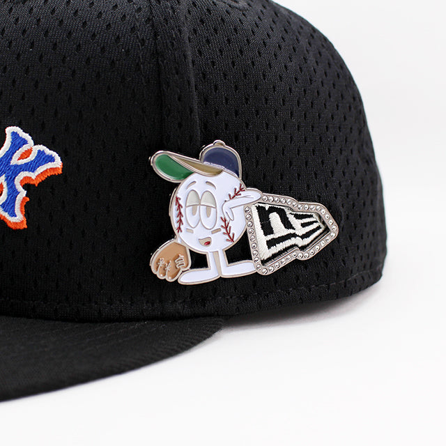 ニューエラ キャップ スナップバック ニューヨーク メッツ MLB POST-UP PIN SNAPBACK CAP BLACK