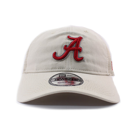 ニューエラ メッシュキャップ 9TWENTY アラバマ クリムゾンタイド NCAA STATED BACK TRUCKER MESH CAP STONE