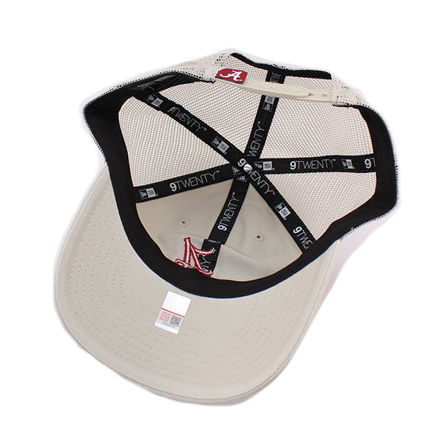 ニューエラ メッシュキャップ 9TWENTY アラバマ クリムゾンタイド NCAA STATED BACK TRUCKER MESH CAP STONE