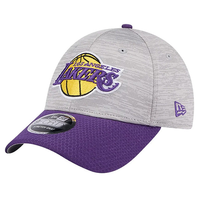 ニューエラ キャップ 9FORTY ロサンゼルス レイカーズ NBA DIGI-TECH 2 TONE STRETCH SNAPBACK CAP HEATHER GRAY PURPLE