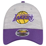 ニューエラ キャップ 9FORTY ロサンゼルス レイカーズ NBA DIGI-TECH 2 TONE STRETCH SNAPBACK CAP HEATHER GRAY PURPLE