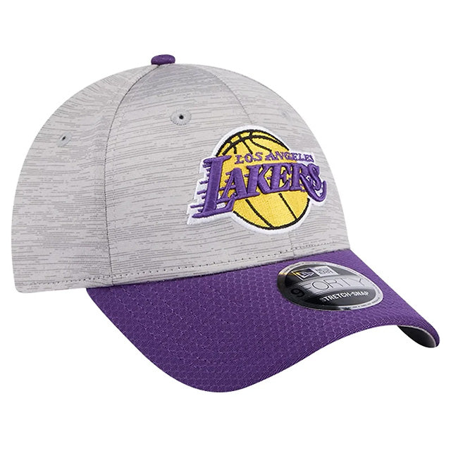 ニューエラ キャップ 9FORTY ロサンゼルス レイカーズ NBA DIGI-TECH 2 TONE STRETCH SNAPBACK CAP HEATHER GRAY PURPLE