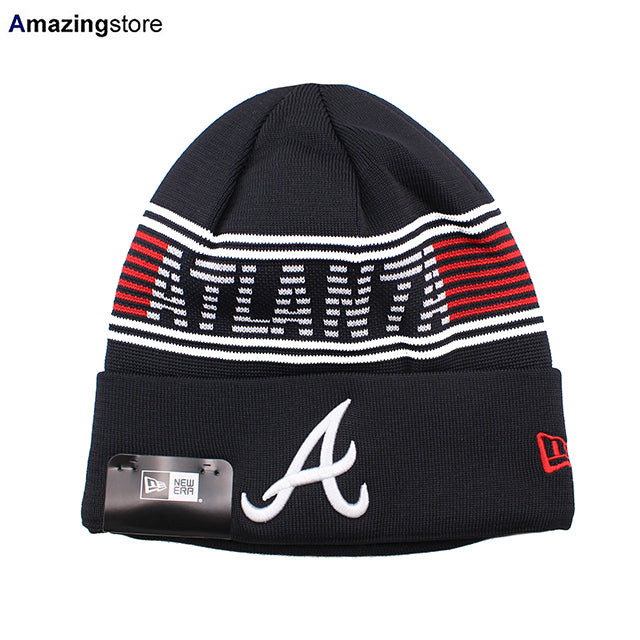 ニューエラ ニット ビーニー アトランタ ブレーブス MLB SPORTS KNIT BEANIE NAVY