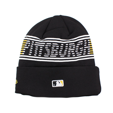 ニューエラ ニット ビーニー ピッツバーグ パイレーツ MLB SPORTS KNIT BEANIE BLACK