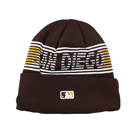 ニューエラ ニット ビーニー サンディエゴ パドレス MLB SPORTS KNIT BEANIE BROWN