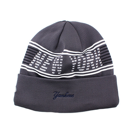 ニューエラ ニット ビーニー ニューヨーク ヤンキース MLB SPORTS KNIT BEANIE GRAPHITE