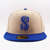 ニューエラ キャップ 59FIFTY シアトル マリナーズ MLB NEEDLEPOINT FITTED CAP KHAKI