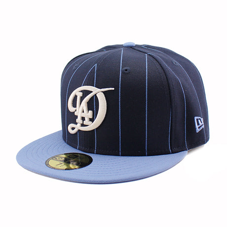 シティコネクト ニューエラ キャップ 59FIFTY ロサンゼルス ドジャース MLB CITY CONNECT FITTED NAVY STRIPE