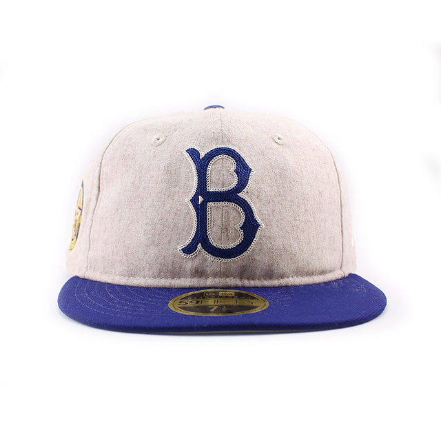ニューエラ キャップ RC59FIFTY ブルックリン ドジャース MLB RETRO CROWN MELTON WOOL FITTED CAP ROYAL