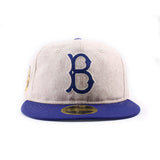 ニューエラ キャップ RC59FIFTY ブルックリン ドジャース MLB RETRO CROWN MELTON WOOL FITTED CAP ROYAL