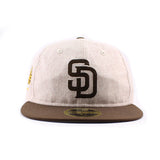 ニューエラ キャップ RC59FIFTY サンディエゴ パドレス MLB RETRO CROWN MELTON WOOL FITTED CAP BROWN