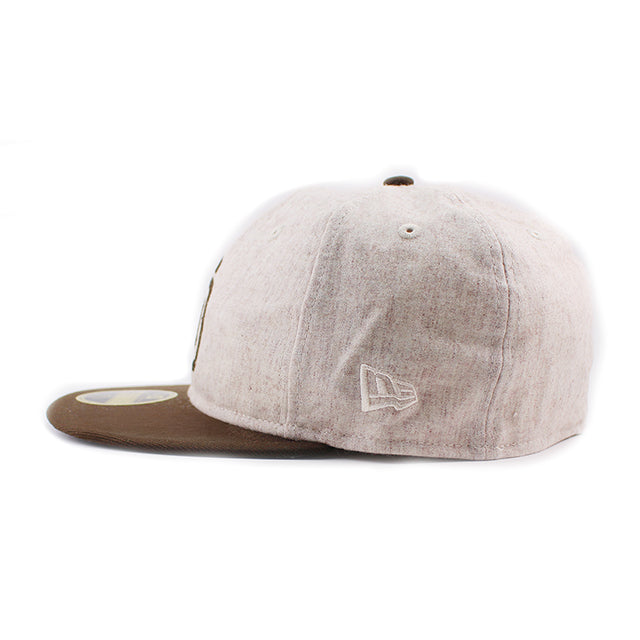 ニューエラ キャップ RC59FIFTY サンディエゴ パドレス MLB RETRO CROWN MELTON WOOL FITTED CAP BROWN