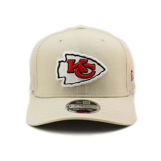 ニューエラ キャップ 9SEVENTY ストレッチ スナップバック カンザスシティ チーフス NFL MESH STRETCH SNAPBACK CAP STONE