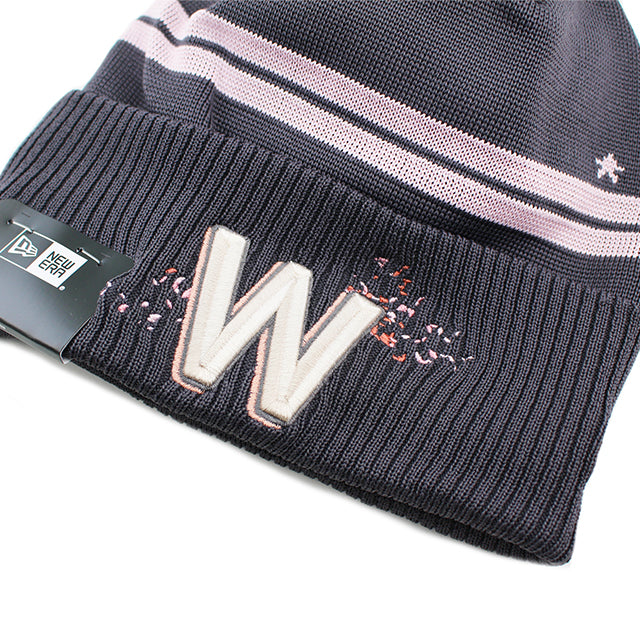 シティコネクト ニューエラ ニットキャップ ビーニー ワシントン ナショナルズ 2022 MLB CITY CONNECT POM KNIT BEANIE CAP GRAPHITE