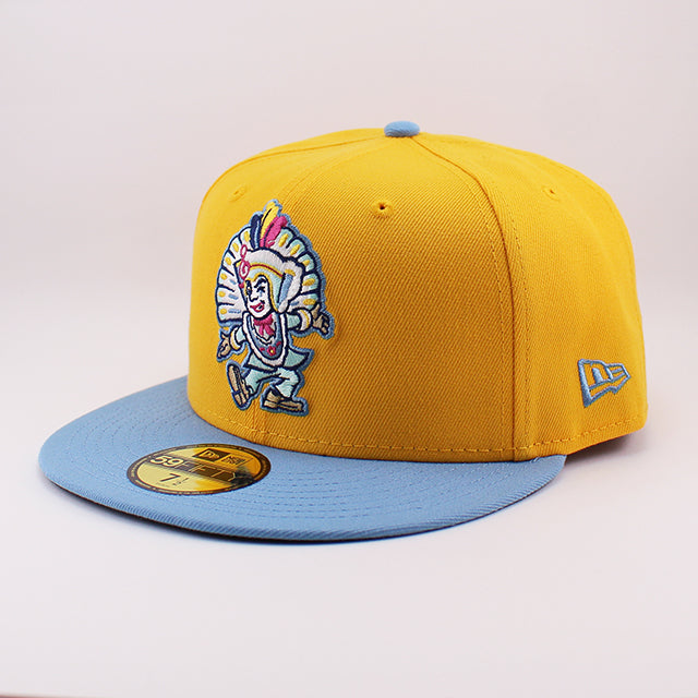 ニューエラ キャップ 59FIFTY リーハイバレー アイアンピッグス MiLB THEME NIGHT FITTED CAP GOLD SKY