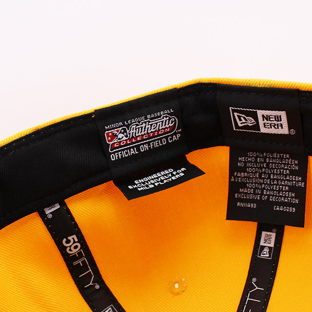 ニューエラ キャップ 59FIFTY リーハイバレー アイアンピッグス MiLB THEME NIGHT FITTED CAP GOLD SKY