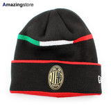 ニューエラ ニット ビーニーキャップ AC ミラン 1995 CUFF BEANIE CAP BLACK