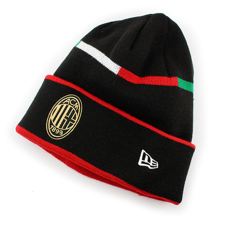 ニューエラ ニット ビーニーキャップ AC ミラン 1995 CUFF BEANIE CAP BLACK