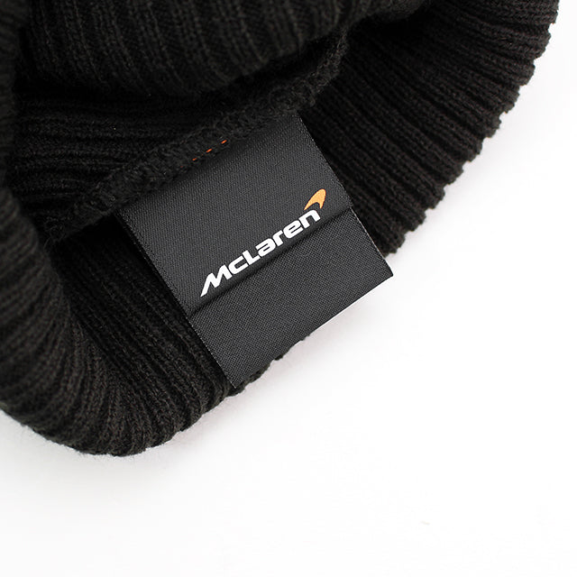 ニューエラ ニット ビーニーキャップ マクラーレン レーシング PUFF PATCH BEANIE CAP BLACK