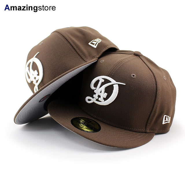 シティコネクト ニューエラ キャップ 59FIFTY ロサンゼルス ドジャース MLB CITY CONNECT FITTED BROWN