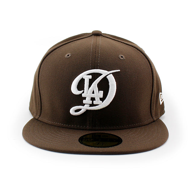 シティコネクト ニューエラ キャップ 59FIFTY ロサンゼルス ドジャース MLB CITY CONNECT FITTED BROWN