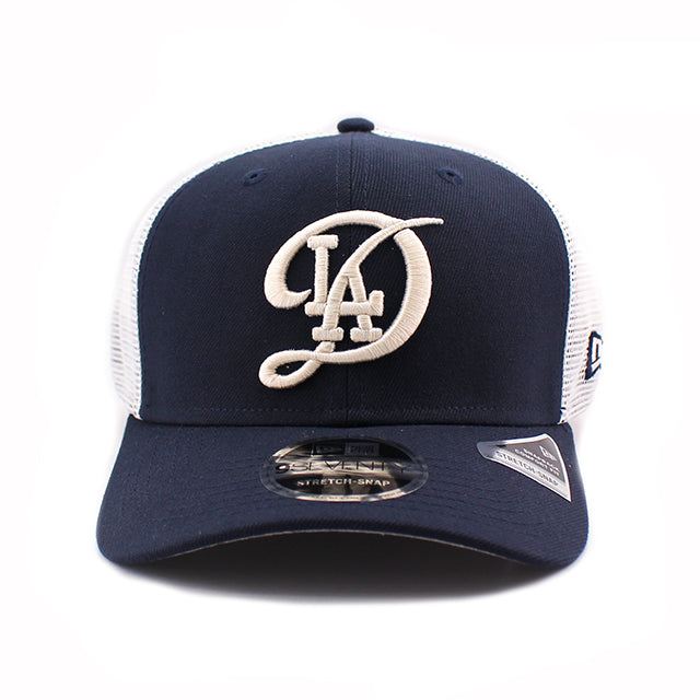 ニューエラ キャップ 9SEVENTY ストレッチ スナップバック ロサンゼルス ドジャース MLB CITY CONNECT STRETCH MESH SNAPBACK CAP NAVY