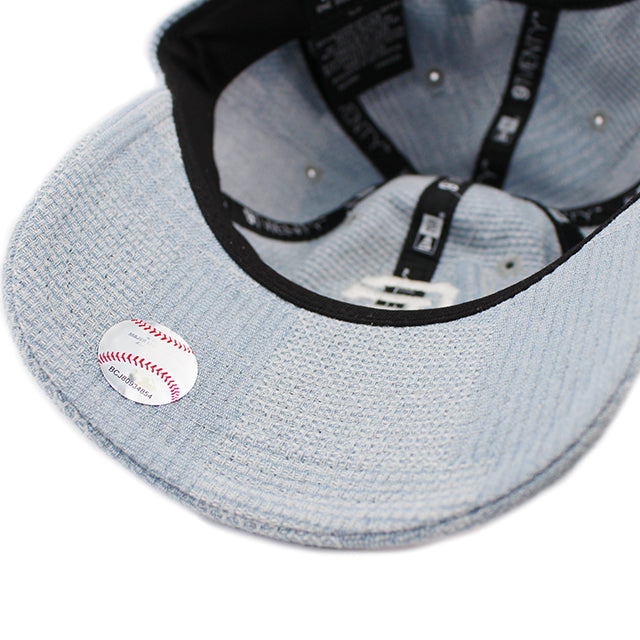 ニューエラ キャップ 9TWENTY ストラップバック アトランタ ブレーブス MLB PATCH DENIM STRAPBACK CAP LIGHT BLUE
