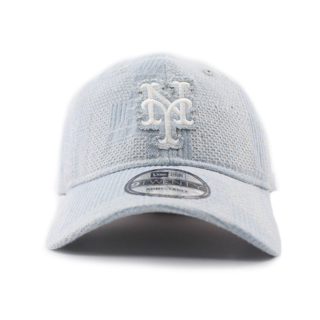 ニューエラ キャップ 9TWENTY ストラップバック ニューヨーク メッツ MLB PATCH DENIM STRAPBACK CAP LIGHT BLUE
