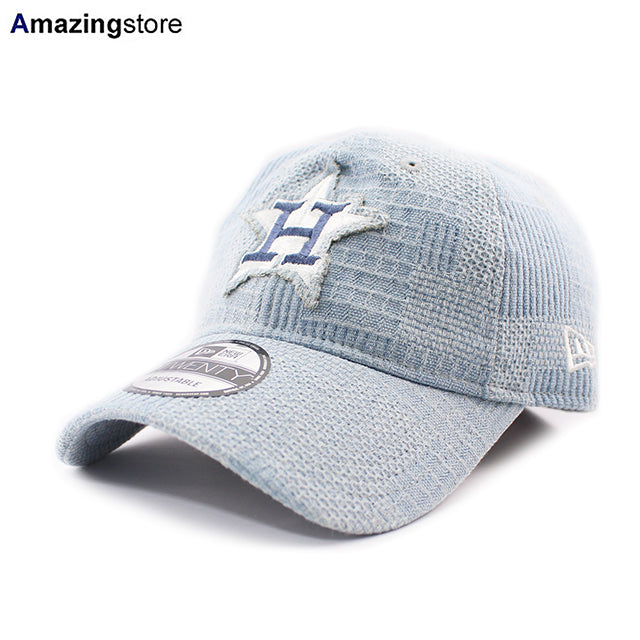 ニューエラ キャップ 9TWENTY ストラップバック ヒューストン アストロズ MLB PATCH DENIM STRAPBACK CAP LIGHT BLUE