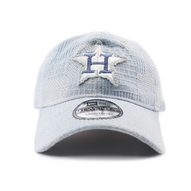 ニューエラ キャップ 9TWENTY ストラップバック ヒューストン アストロズ MLB PATCH DENIM STRAPBACK CAP LIGHT BLUE