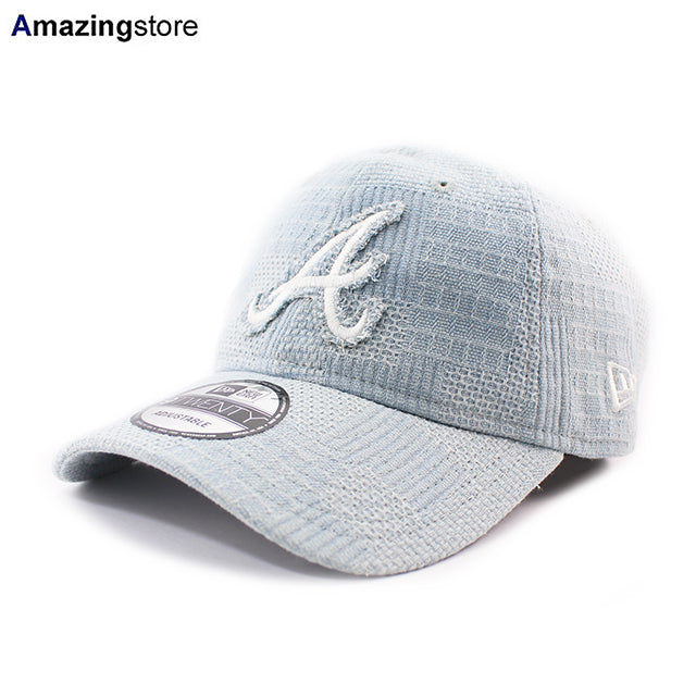 ニューエラ キャップ 9TWENTY ストラップバック アトランタ ブレーブス MLB PATCH DENIM STRAPBACK CAP LIGHT BLUE